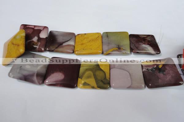 CMK276 15.5 inches 40*40mm square mookaite gemstone beads