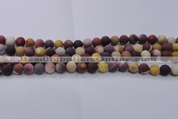 CMK293 15.5 inches 10mm round matte mookaite beads wholesale