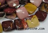 CMK42 15.5 inches 15*15mm faceted square mookaite beads wholesale