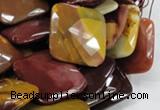 CMK43 15.5 inches 30*30mm faceted square mookaite beads wholesale