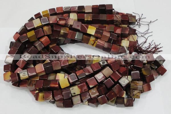 CMK71 15.5 inches 10*10mm cube mookaite gemstone beads wholesale