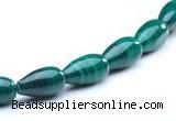 CMN10 A grade 5*10mm teardrop natural malachite beads Wholesale