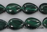 CMN102 15.5 inches 15*20mm flat teardrop natural malachite beads