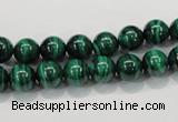 CMN151 AA grade 8mm round natural malachite beads Wholesale