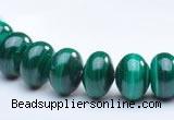 CMN17 A grade 6*8mm roundel natural malachite beads Wholesale