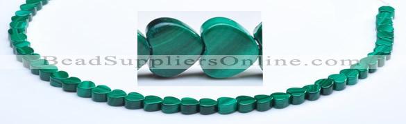 CMN18 A grade 3*6mm heart natural malachite beads Wholesale