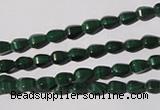 CMN228 15.5 inches 4*6mm faceted teardrop natural malachite beads