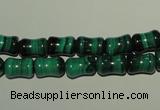 CMN232 15.5 inches 6*9mm bone natural malachite beads wholesale