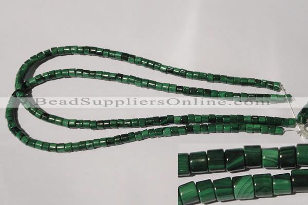 CMN235 15.5 inches 4*6mm heishi natural malachite beads wholesale