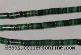 CMN237 15.5 inches 4*8mm tube natural malachite beads wholesale