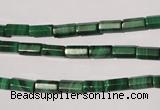 CMN240 15.5 inches 4*8mm faceted tube natural malachite beads