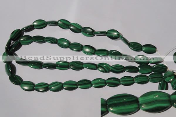 CMN267 15.5 inches 12*16mm flat drum natural malachite beads wholesale