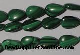 CMN281 15.5 inches 8*12mm flat teardrop natural malachite beads