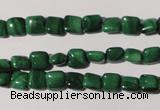 CMN291 15.5 inches 6*6mm square natural malachite beads wholesale