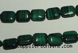 CMN302 15.5 inches 8*10mm rectangle natural malachite beads wholesale