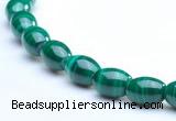 CMN31 6*9mm rice A grade natural malachite beads wholesale