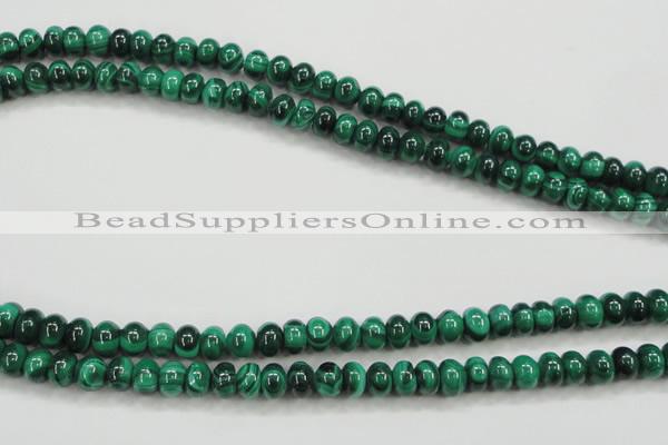 CMN400 15.5 inches 4*6mm rondelle natural malachite beads wholesale