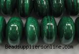 CMN402 15.5 inches 6*10mm rondelle natural malachite beads wholesale