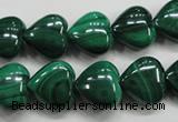 CMN425 15.5 inches 8*8mm heart natural malachite beads wholesale