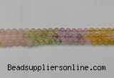 CMQ322 15.5 inches 8mm round mixed quartz beads wholesale