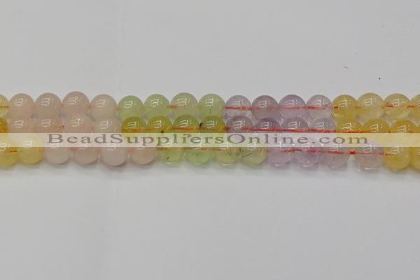 CMQ323 15.5 inches 10mm round mixed quartz beads wholesale