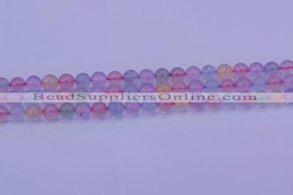 CMQ332 15.5 inches 8mm round colorful quartz beads wholesale