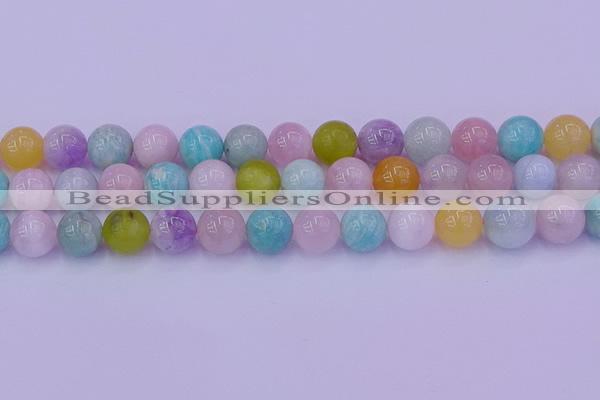 CMQ344 15.5 inches 12mm round mixed quartz gemstone beads