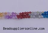 CMQ377 15.5 inches 8mm faceted nuggets mixed quartz beads wholesale