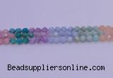 CMQ393 15.5 inches 10mm faceted nuggets mixed quartz beads