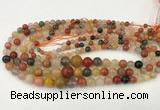 CMQ448 15.5 inches 4mm - 12mm round mixed quartz graduated beads