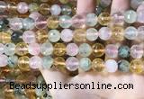 CMQ532 15.5 inches 10mm faceted round colorfull quartz beads