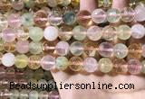 CMQ536 15.5 inches 12mm faceted round colorfull quartz beads