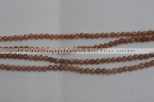 CMS1000 15.5 inches 4mm round AA grade moonstone gemstone beads