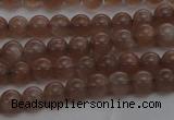 CMS1020 15.5 inches 4mm round AA grade moonstone gemstone beads