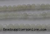 CMS1050 15.5 inches 4mm round grey moonstone beads wholesale