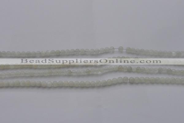 CMS1050 15.5 inches 4mm round grey moonstone beads wholesale