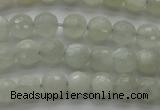 CMS1055 15.5 inches 6mm faceted round grey moonstone beads wholesale