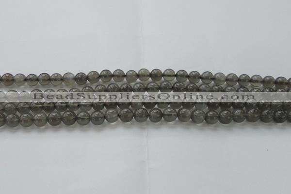 CMS1071 15.5 inches 6mm round grey moonstone beads wholesale