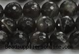 CMS1077 15.5 inches 10mm faceted round grey moonstone beads wholesale