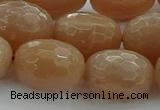 CMS1102 15.5 inches 15*20mm faceted rice moonstone gemstone beads