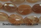 CMS1105 15.5 inches 10*14mm faceted oval moonstone gemstone beads