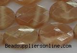 CMS1107 15.5 inches 13*18mm faceted oval moonstone gemstone beads