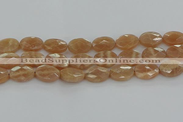 CMS1108 15.5 inches 15*20mm faceted oval moonstone gemstone beads