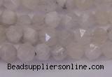 CMS1153 15.5 inches 6mm faceted nuggets white moonstone beads