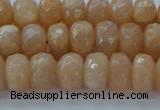 CMS1171 15.5 inches 5*8mm faceted rondelle moonstone beads