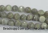 CMS123 15.5 inches 8mm faceted round moonstone gemstone beads