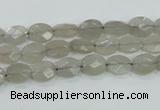 CMS131 15.5 inches 7*8mm faceted oval moonstone gemstone beads