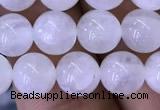 CMS1402 15.5 inches 8mm round white moonstone beads wholesale