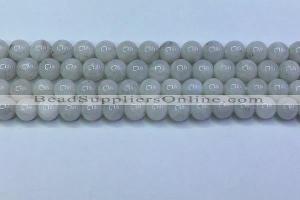 CMS1490 15.5 inches 6mm round white moonstone beads wholesale