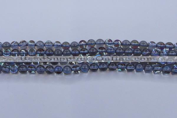 CMS1512 15.5 inches 8mm round synthetic moonstone beads wholesale